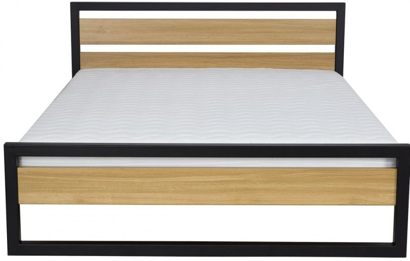 Postel dub / kov LK371 180 x 200 cm