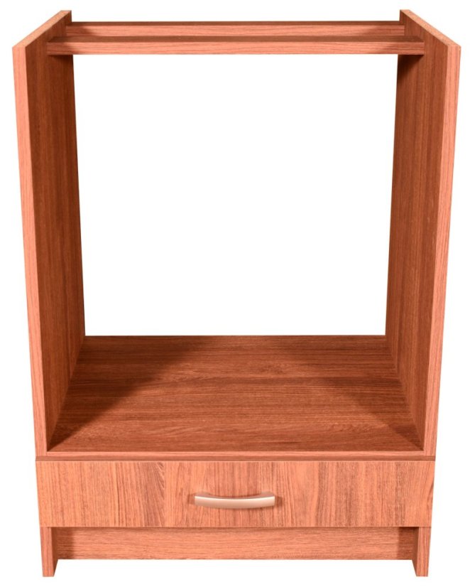 Smontovaná kuchyňská skříňka pro vestavnou troubu ořech 60 cm