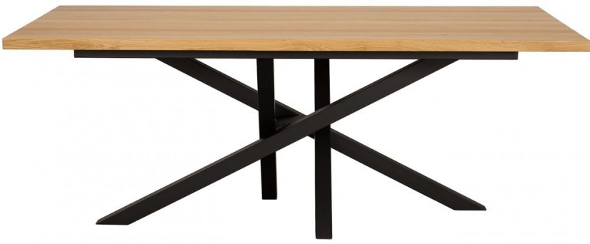 Stůl masív/kov ST377 140cm