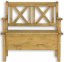 Lavice masív borovice NR700 120 cm