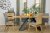 Sestava industriálního nábytku Loft dubové dřevo / kov
