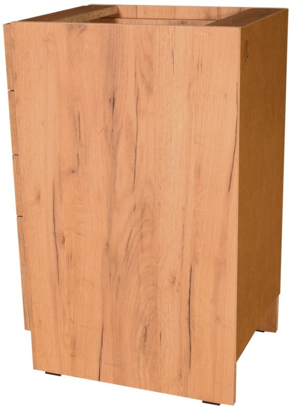 Smontovaná kuchyňská skříňka spodní se šuplíky barva Craft zlatý 40 cm