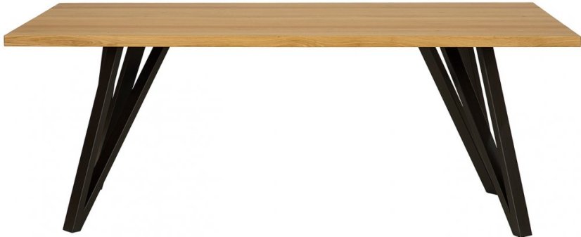 Stůl masív/kov ST378 140cm
