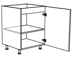 Dřezová kuchyňská skříňka Tina 45 cm