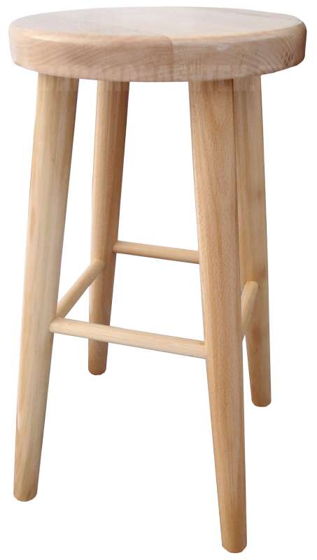 Kulatá barová židle KT241 masiv buk 70 cm