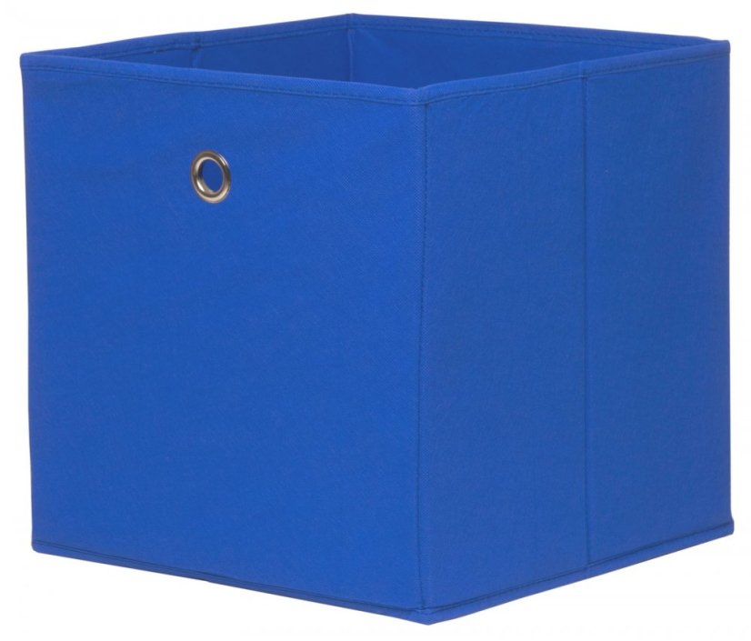 úložný box v modré barvě