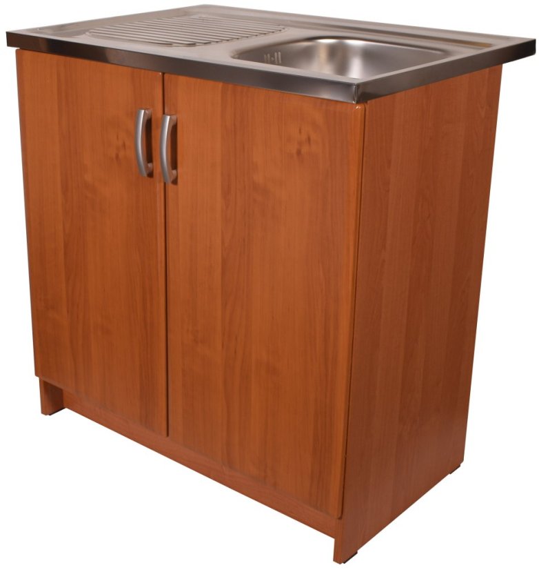 Smontovaná kuchyňská skříňka s dřezem olše 80 cm