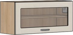 Horní kuchyňská vitrína výklopná Tina 90 cm – výběr dekoru