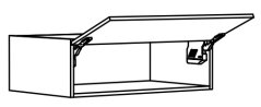 Výklopný nástavec až ke stropu Tina š 60 cm / v 40 cm