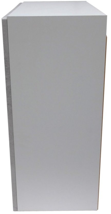 Smontovaná prosklená kuchyňská skříňka 60 cm barva beton korpus šedý