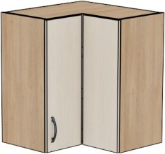 Horní dvoudvéřová rohová skříňka Tina