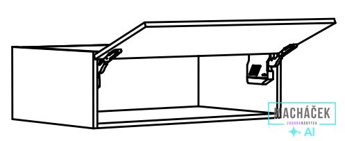 Výklopný nástavec až ke stropu Tina š 90 cm / v 30 cm