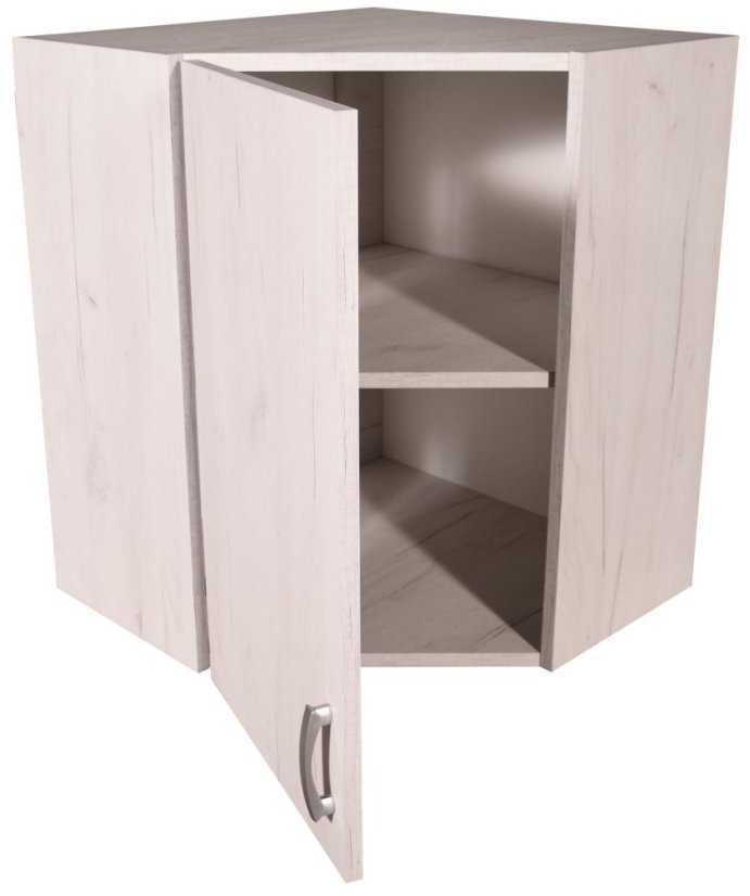 Smontovaná kuchyňská skříňka rohová horní Craft bílý