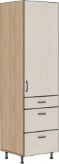 Kuchyňská potravinová skříň Tina se 3 zásuvkami  45 cm