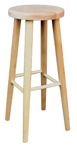 Kulatá barová židle KT241 masiv buk 70 cm