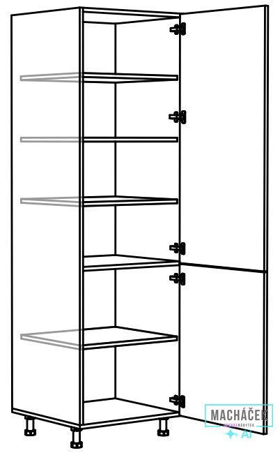 Kuchyňská potravinová skříň Tina 30 cm