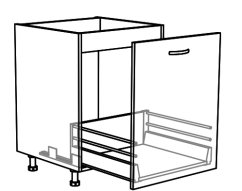 Dřezová skříňka se zásuvkami Tina 60 cm
