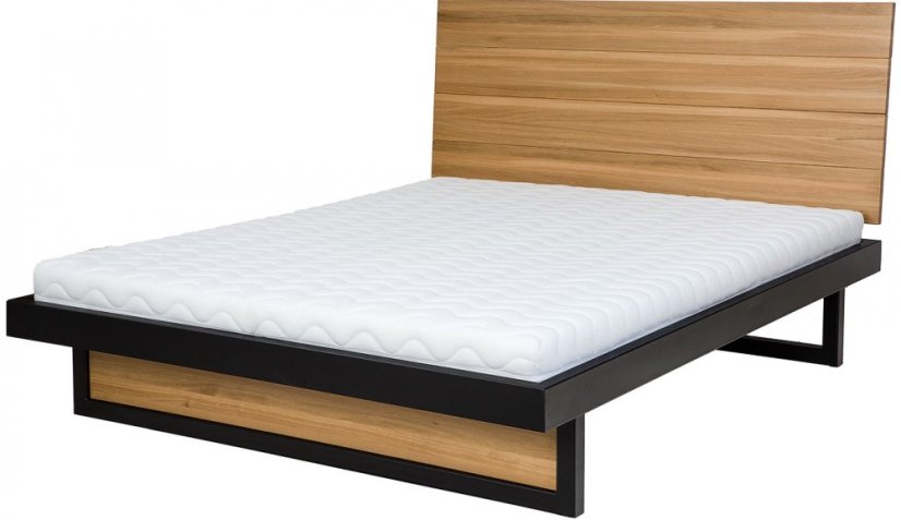 Postel dub / kov LK371 140 x 200 cm