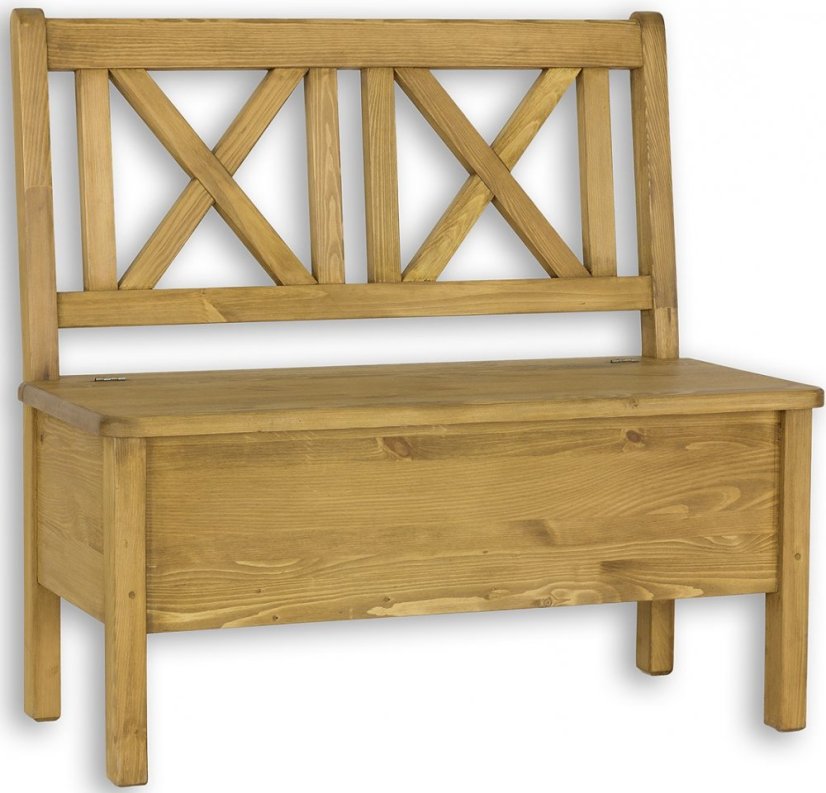 Dřevěná lavice NR702 rustikal 100 cm-výprodej