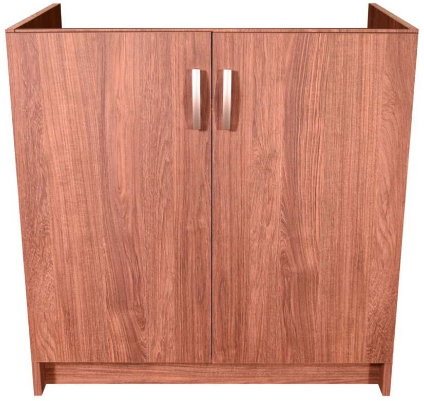 Smontovaná kuchyňská dřezová skříňka 80 cm ořech