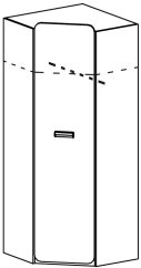 Lorento L14 rohová šatní skříň