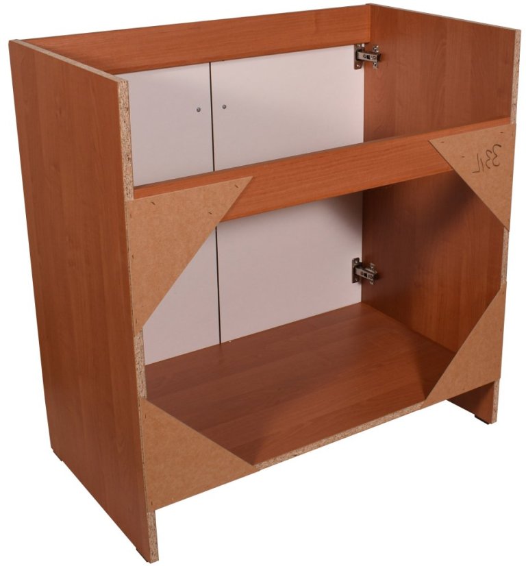 Smontovaná kuchyňská dřezová skříňka 80 cm olše
