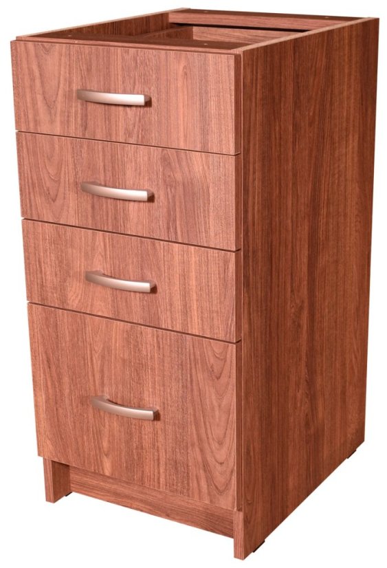 Kuchyňská skříňka spodní se šuplíky barva ořech 40 cm