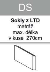 Kuchyňský sokl lamino 10 cm – výběr barvy a rozměru