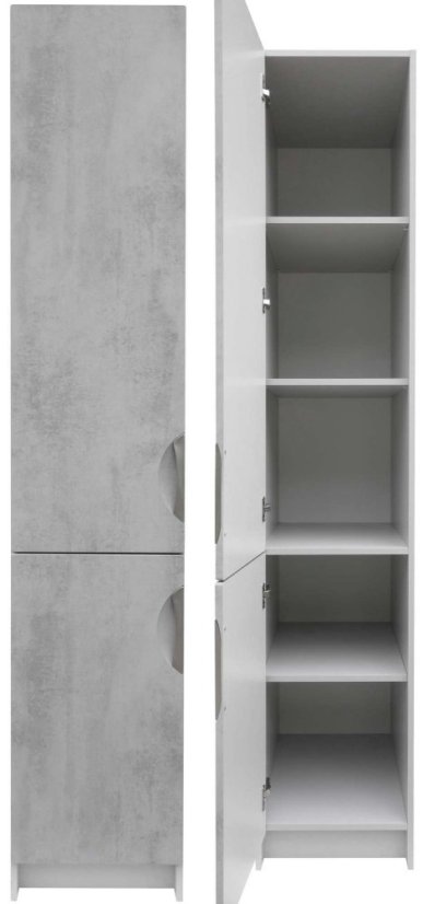 Kuchyňská linka 280 cm barva beton korpus šedý