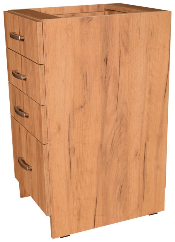 Smontovaná kuchyňská skříňka spodní se šuplíky barva Craft zlatý 40 cm