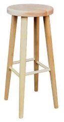 Kulatá barová židle KT241 masiv buk 70 cm