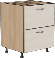 Zásuvková skříňka Tina 70 cm (2 hluboké zásuvky)