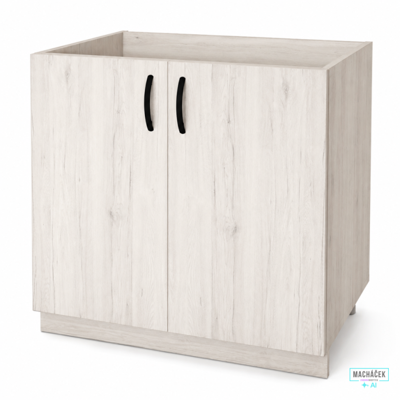 Dřezová kuchyňská skříňka Tina 80 cm Pino Aurelio – zavřená