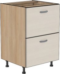 Zásuvková skříňka Tina 45 cm (2 hluboké zásuvky)