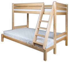 dřevěná dětská palanda 155 s rozšířeným spodním lůžkem