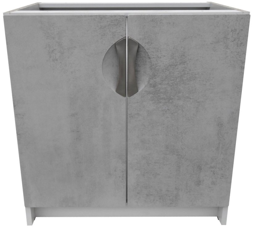 Smontovaná kuchyňská skříňka spodní 80 cm barva beton korpus šedý výprodej