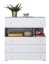 komoda Giga 11 široká 85 cm dub / bílý lux / beton