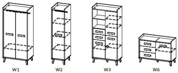 Werso W6 bytelná komoda 120 cm