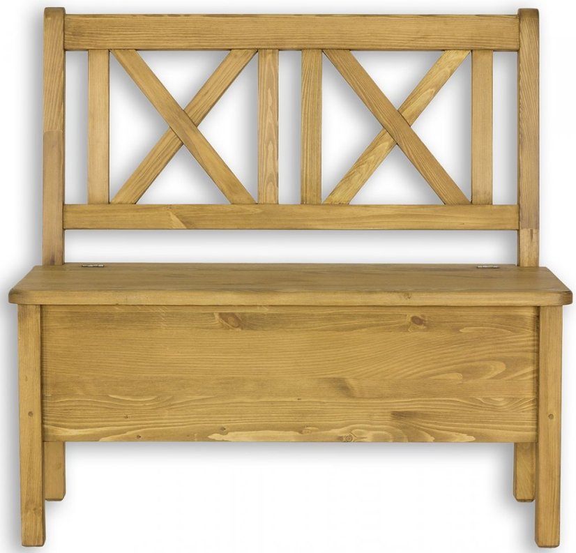 Dřevěná lavice NR702 rustikal 100 cm-výprodej