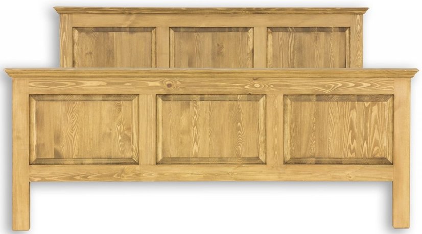 Rustikální dřevěná postel borovice LK701 šířka 180 cm