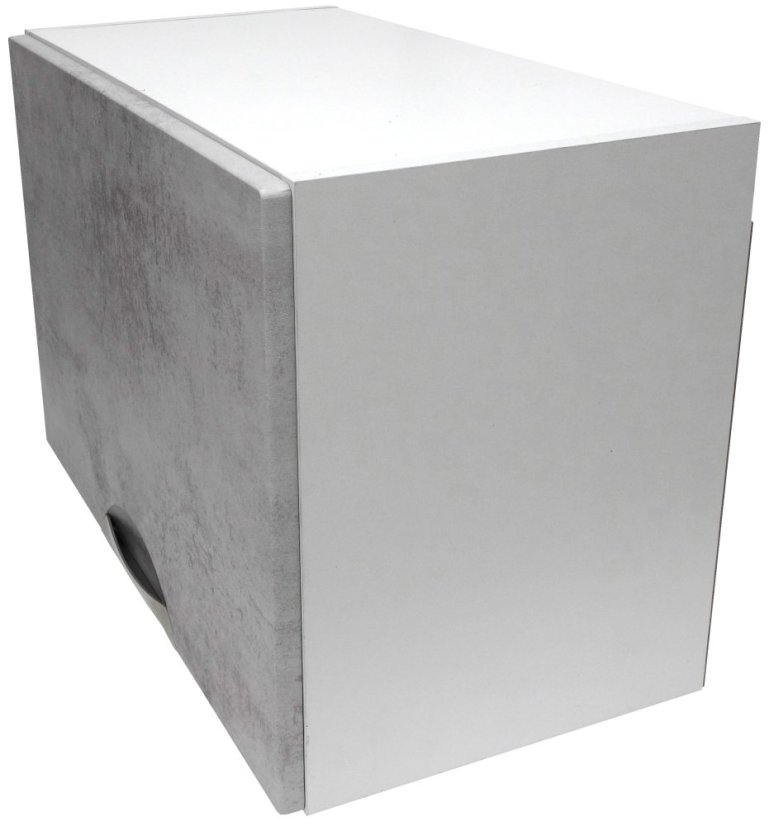 Smontovaná horní skříňka výklopná barva beton korpus šedý 60 cm