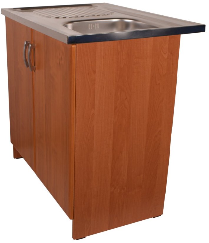 Smontovaná kuchyňská skříňka s dřezem olše 80 cm