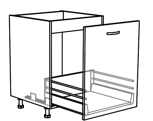 Dřezová skříňka se zásuvkami Tina 60 cm