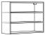 Horní otevřená kuchyňská skříňka 60 cm
