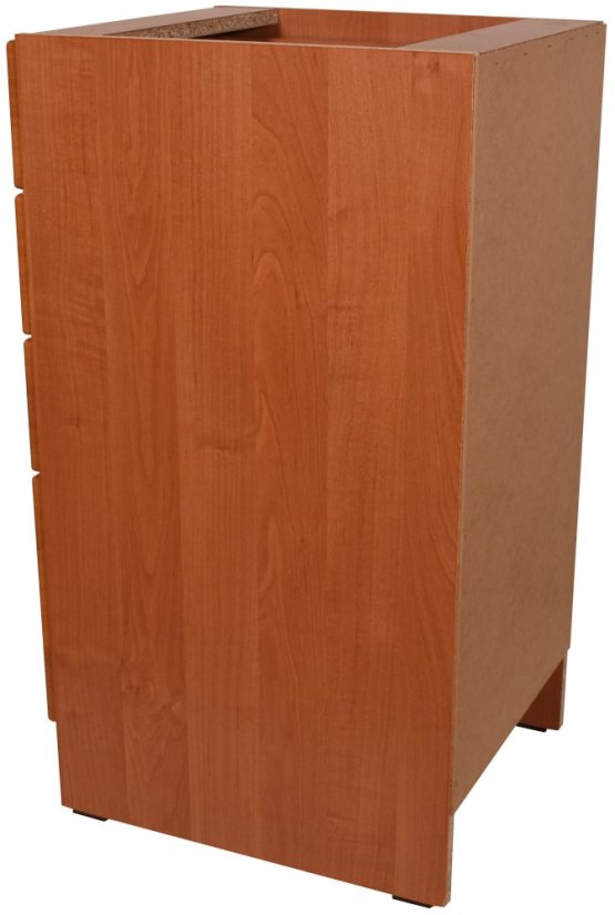 Smontovaná kuchyňská skříňka spodní se šuplíky olše 40 cm - Mechanika otvírání šuplíků 3+1: Plnovýsuv
